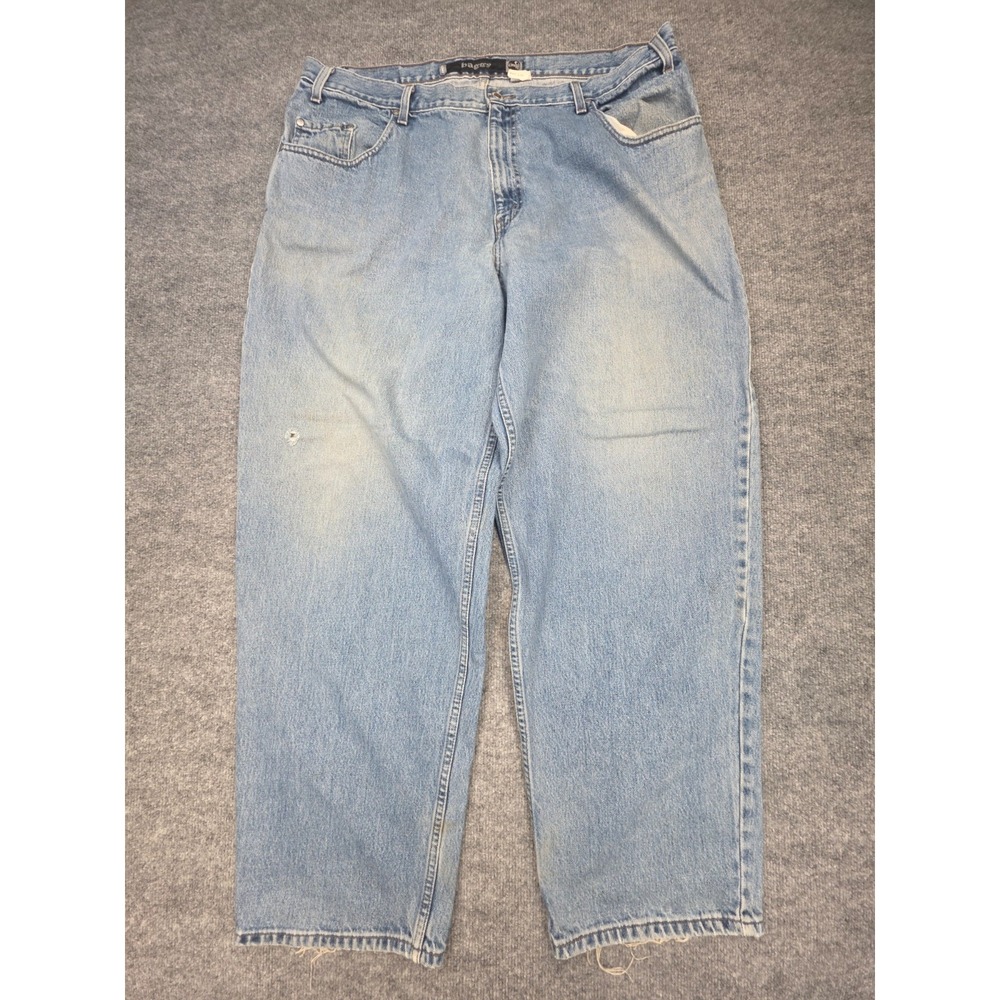 Vintage Levis Silvertab BAGGY Jeans Men's 40 x 32 (FITS 38 x 32) Blue Denim Y2K